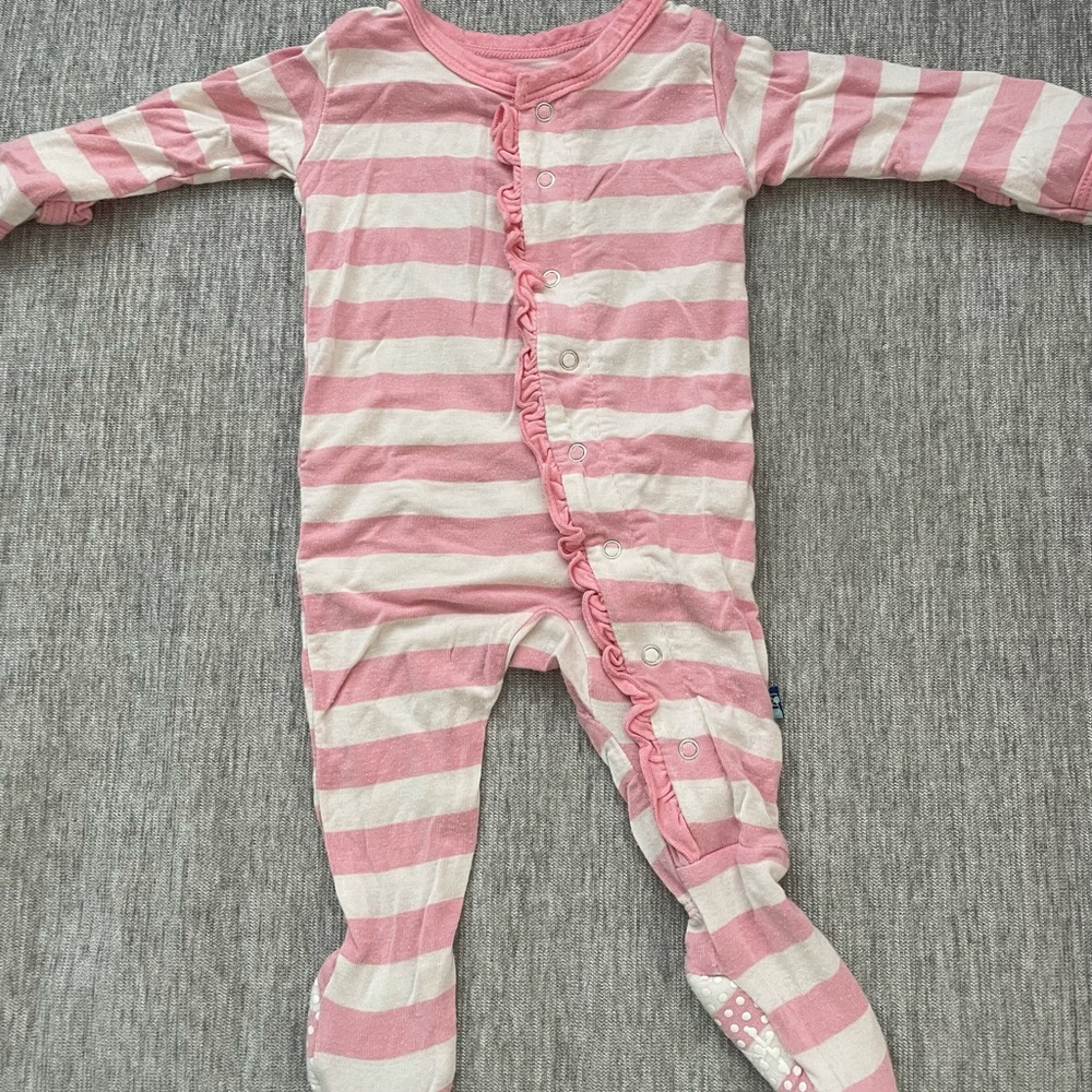 Stretchy PJs by Kickee Pants.